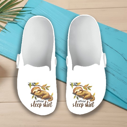 Official sleep Slip On Clogs & Sleeping Sloth Baby