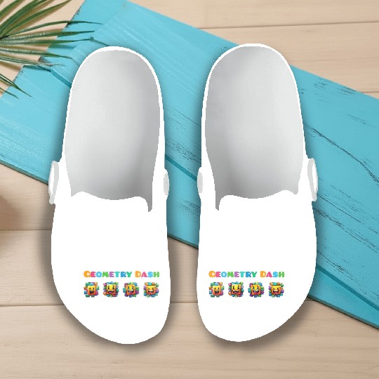 Geometry dash Slip On Clogs