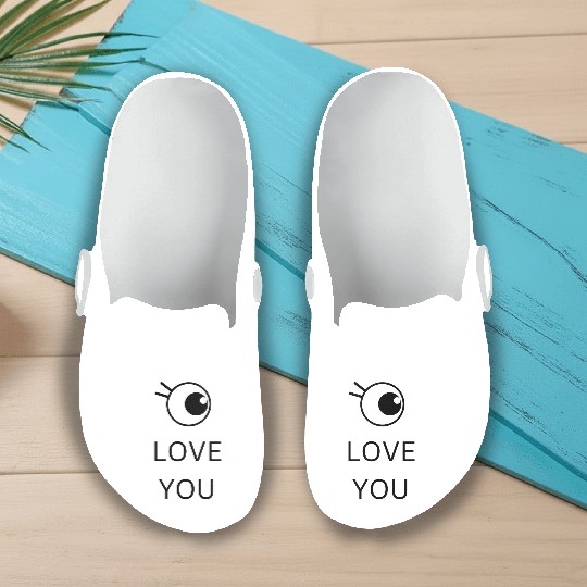 I love you Slip On Clogs