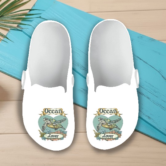 Ocean Lover Sea Turtle Slip On Clogs