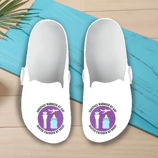 Air Traffic Controller ATC Dad Aviation Humor Slip On Clogs