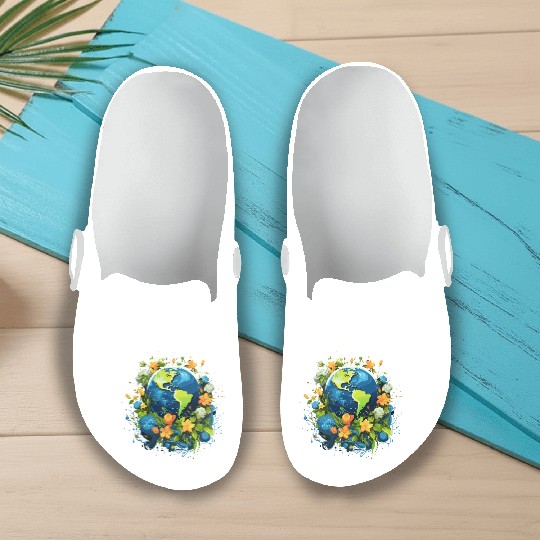 Respect Your Mother Earth Day Save Our Planet Slip On Clogs
