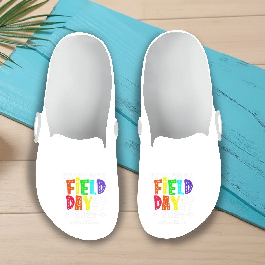 I'm Just Here For Field Day 2024 Math Teacher Slip On Clogs