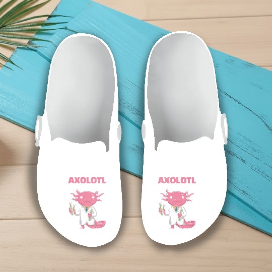 Axolotl Science Teacher Mexican Salamander Slip On Clogs