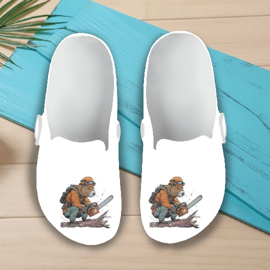 Beaver Lumberjack Chainsaw Slip On Clogs
