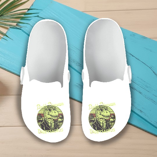 Daddy Dinosaur Daddysauru Supernatural Slip On Clogs