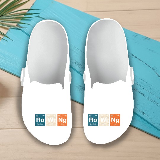 Rowing Periodic Table Elements Slip On Clogs