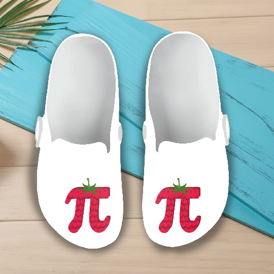 Raspberry Funny Pi Day Pie Math Lover Student Slip On Clogs