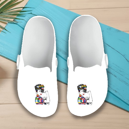 Hispanic Heritage Month Latino Countries Flag Slip On Clogs