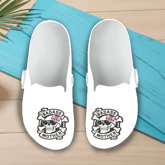 Badass Mother Skull LIKE US ON FACEBOOK # Slip On Clogs
