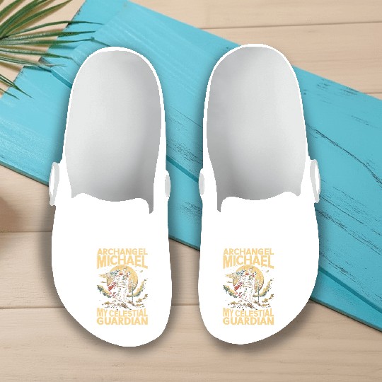 Archangel Michael Catholic Christianity Angel Slip On Clogs