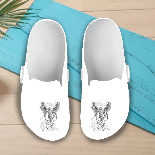 Archangel Michael Catholic Christianity Angel Slip On Clogs