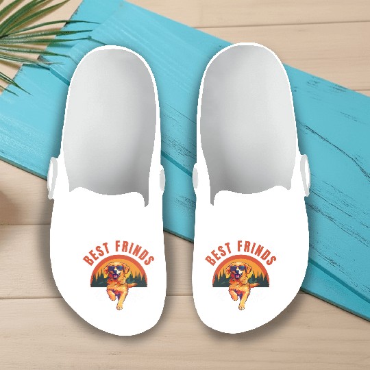 BEST FRINDS BEAGLE DOG Slip On Clogs