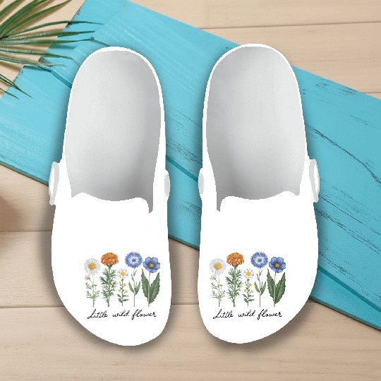 Little Wildflower Slip On Clogs