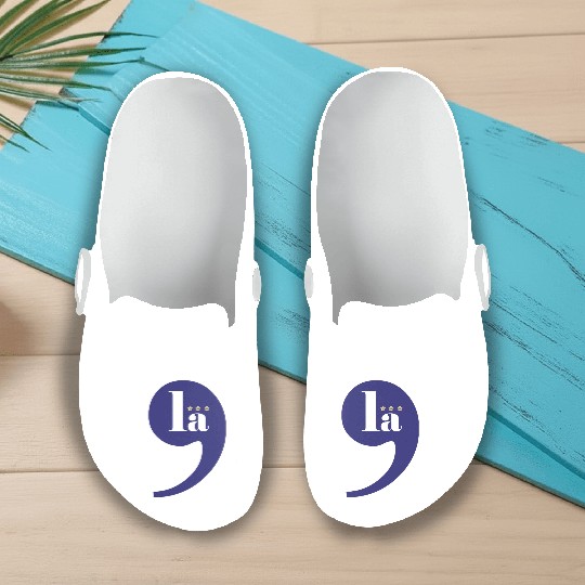 Comma La Kamala Harris 2024 LA Democrat Blue Stars Slip On Clogs