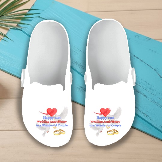 Wedding Anniversary 21st Slip On Clogs