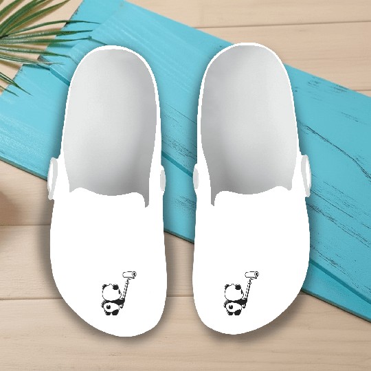 Panda Painting Slip On Clogs