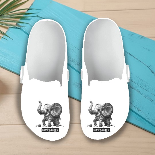 Simply Adorable: Baby Elephant - Simplicity Slip On Clogs