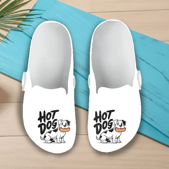 Hot dog - dog Slip On Clogs