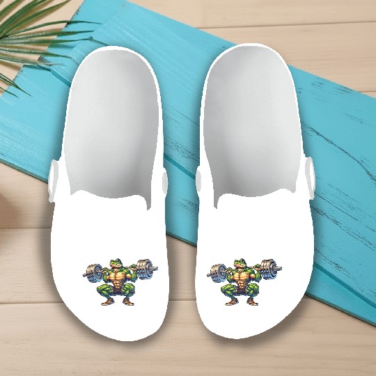 Frog Toad Fitness Barbell Gym Workout Training Slip On Clogs