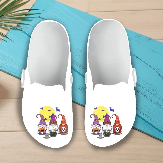 Halloween Gnomes Cute Creepy Halloween Slip On Clogs
