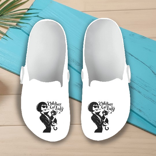 Childless Cat lady Kamala Harris Slip On Clogs