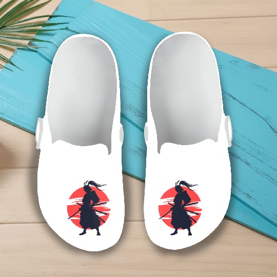 japanese samurai Slip On Clogs