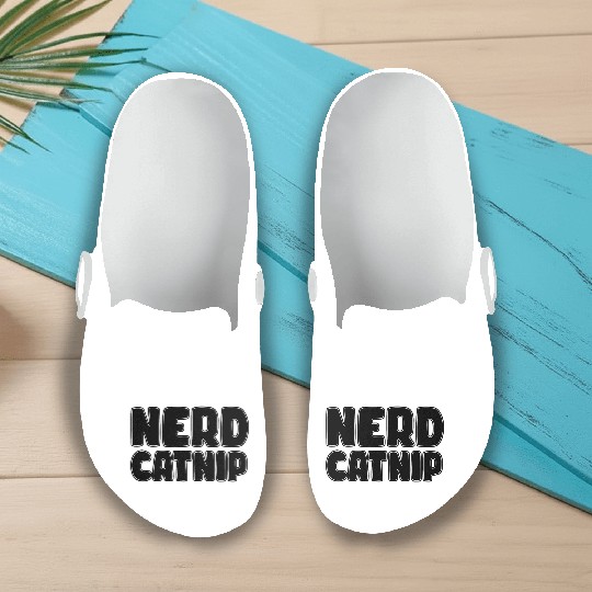 Nerd Catnip Funny Nerd Lover Nerdy Catnip Made Me Slip On Clogs