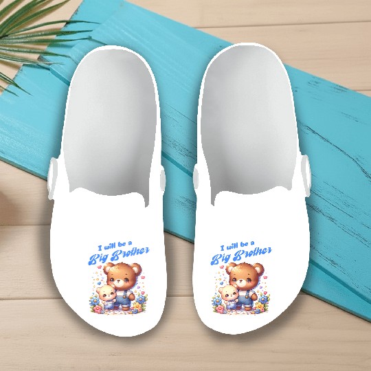 I'm Going To Be A Big Brother Cute Teddy Bears, Slip On Clogs