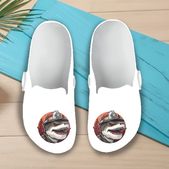 Sharks Firefighter Slip On Clogs