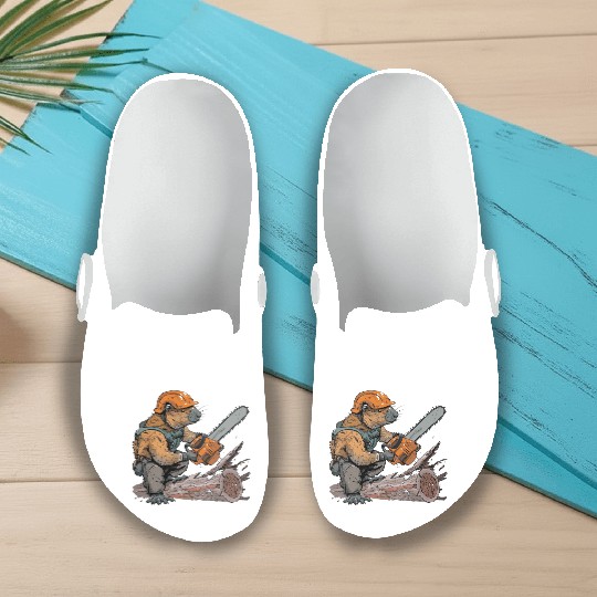 Beaver Lumberjack Chainsaw Slip On Clogs