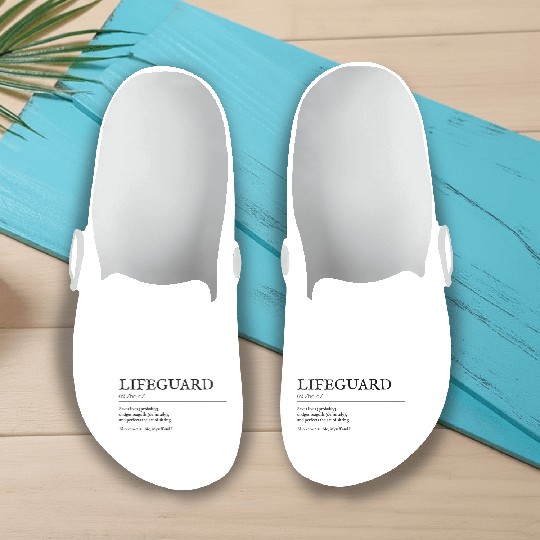 Funny and Creative Swimming Lifeguard Slip On Clogs