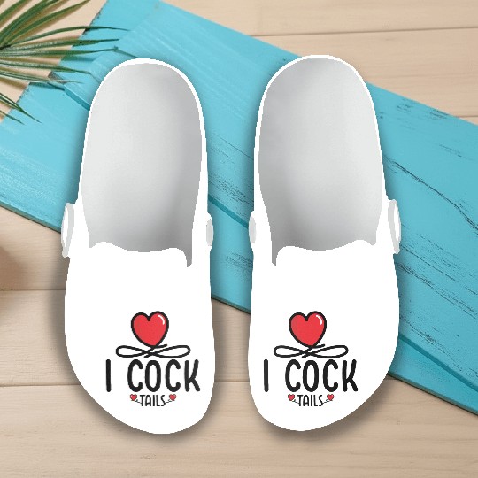 Funny I Love Cocktails 5 Slip On Clogs
