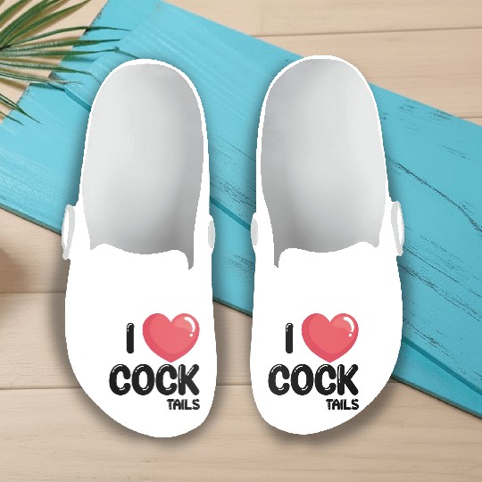 Funny I Love Cocktails 1 Slip On Clogs