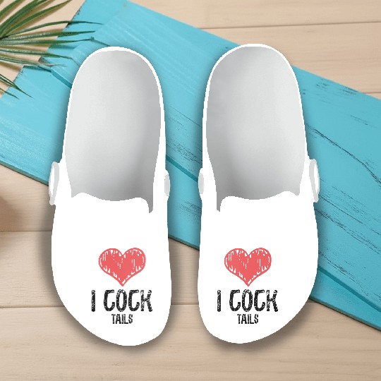 Funny I Love Cocktails 3 Slip On Clogs