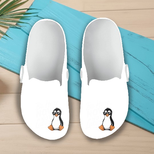 Be Here Now Not Later Mindfulness Vibes Slip On Clogs