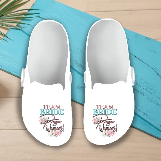 Team Bride Prayer Warriors Slip On Clogs