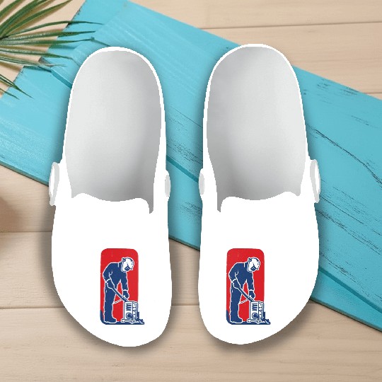 major league welder sticker Funny Welder League Slip On Clogs