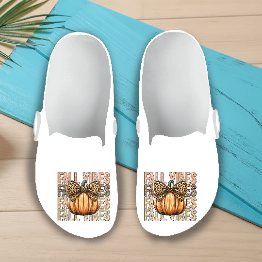 Festive Fall Vibes with Pumpkin Slip On Clogs