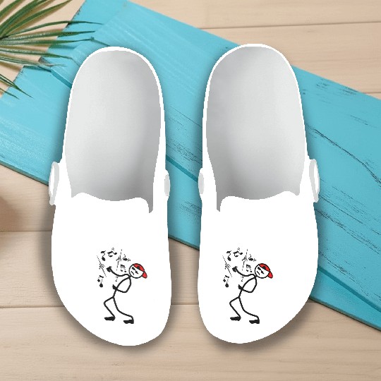 Air guitar player Slip On Clogs