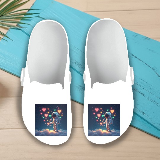Astronauts are full of love Slip On Clogs