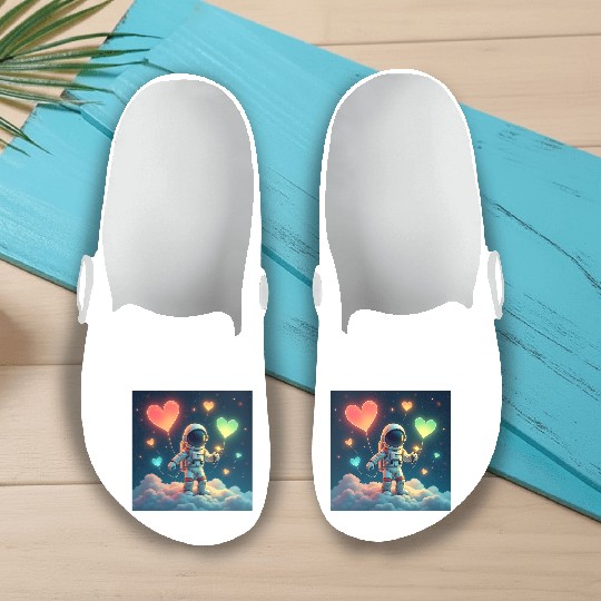 Astronauts are full of love Slip On Clogs