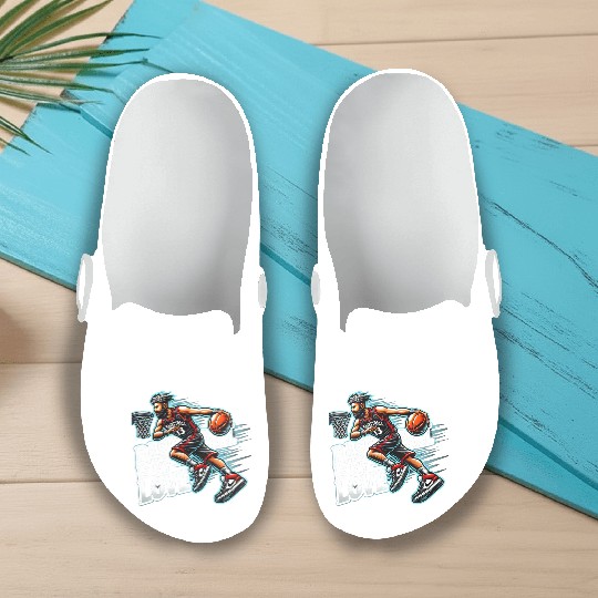 Basketball Love Slip On Clogs