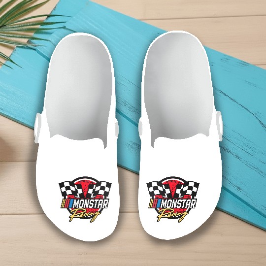monstar racing barbed wire Slip On Clogs