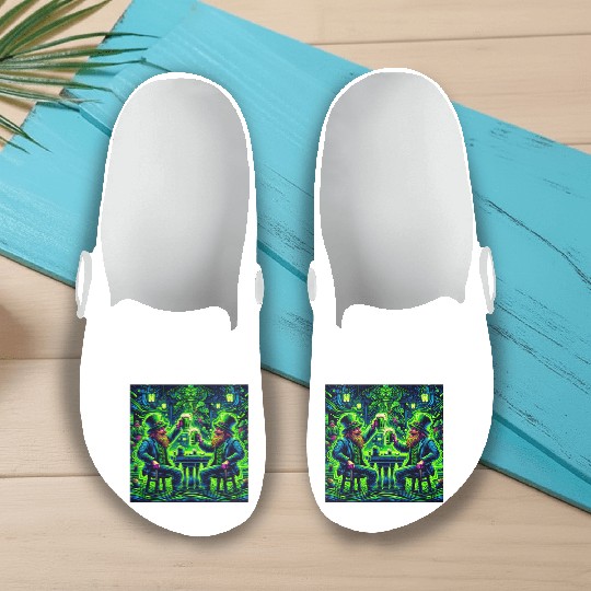 St. Patrick's Day Cheers Slip On Clogs