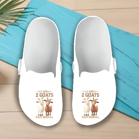 I Am 2 Goats Past Normal Slip On Clogs
