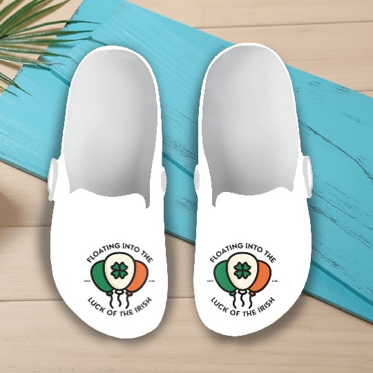 Floating into the luck of the irish Slip On Clogs
