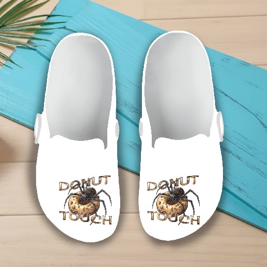 Donut Spider Funny Pun Slip On Clogs