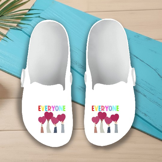 Everyone Is Welcome Here Idaho Teacher Slip On Clogs
