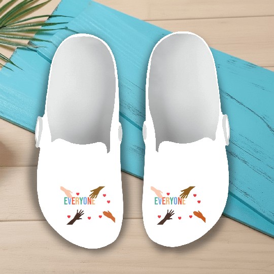 Everyone is welcome here Idaho Teacher Slip On Clogs